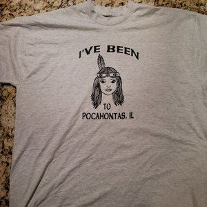 VINTAGE 90s Single Stitch I've Been to Pocahontas IL Graphic T-Shirt no tag
